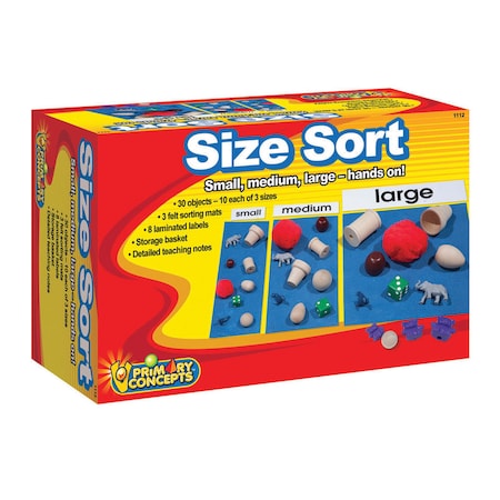Primary Concepts Size Sort Object Set, 30 Pieces 1112